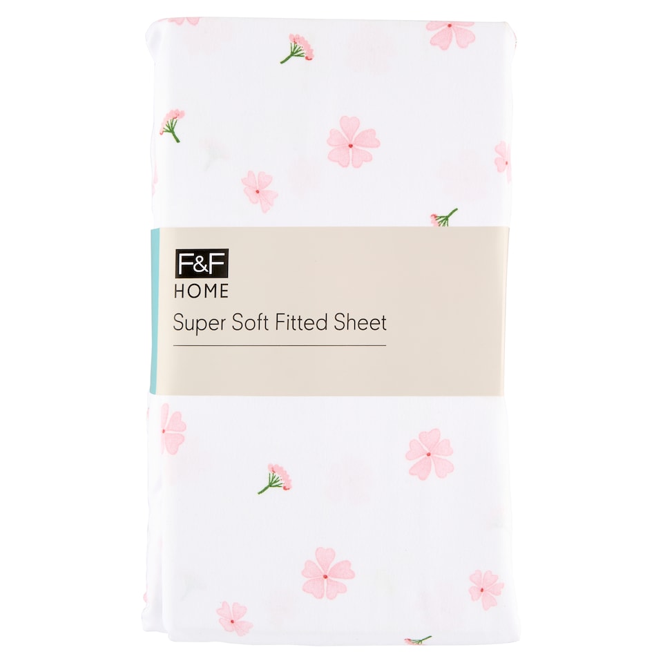 F&F Home Supersoft Flower napínací prostěradlo 160 x 200 cm