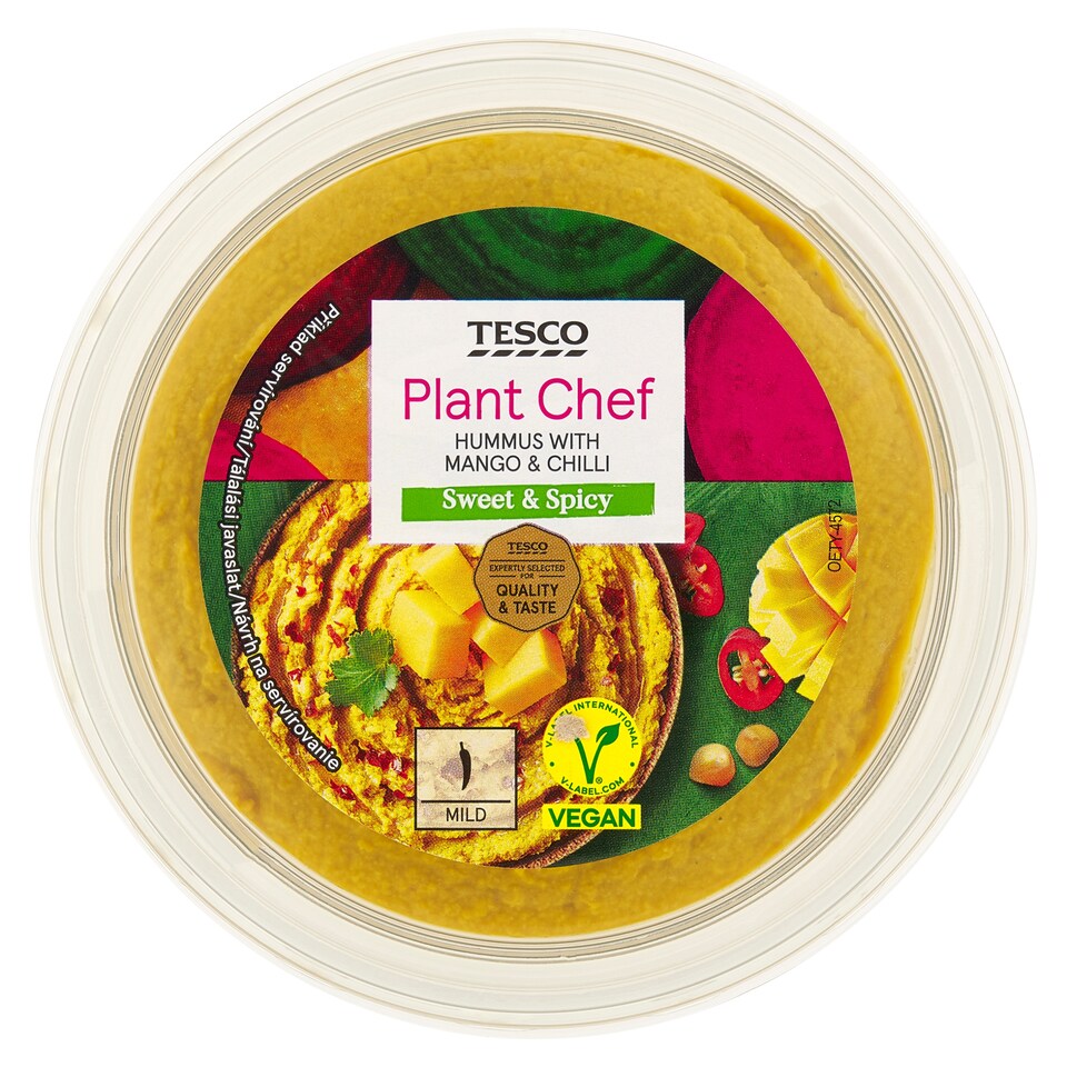Tesco Plant Chef Cícerovo-sezamová nátierka s mangovou dužinou a čili paprikou 200 g
