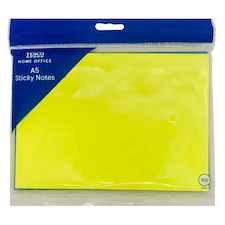 Tesco A5 Sticky Notes Yellow 100 Sheets