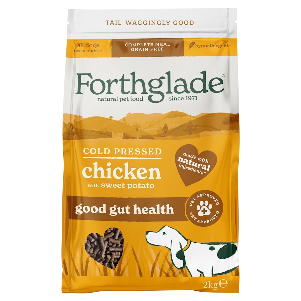 image 1 of Forthglade Cold Pressed Grain Free Chicken dog Food 2kg