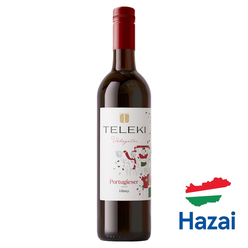 Teleki Válogatás Villányi Portugieser classicus száraz vörösbor 12,5% 0,75 l