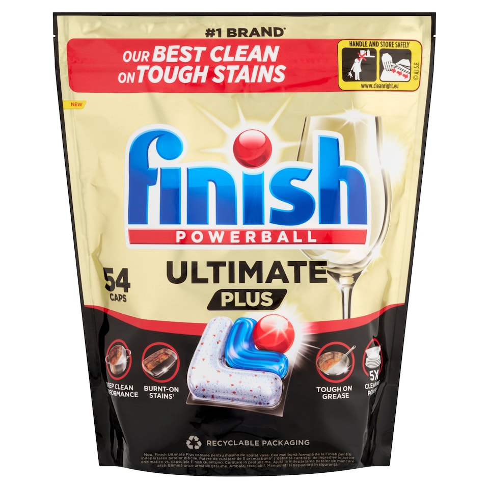 Finish Powerball Ultimate Plus Fresh mosogatógép kapszula 54 db 658,8 g  1. kép