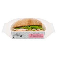 Tesco Finest Honey Roast Ham & French Brie Rye Roll