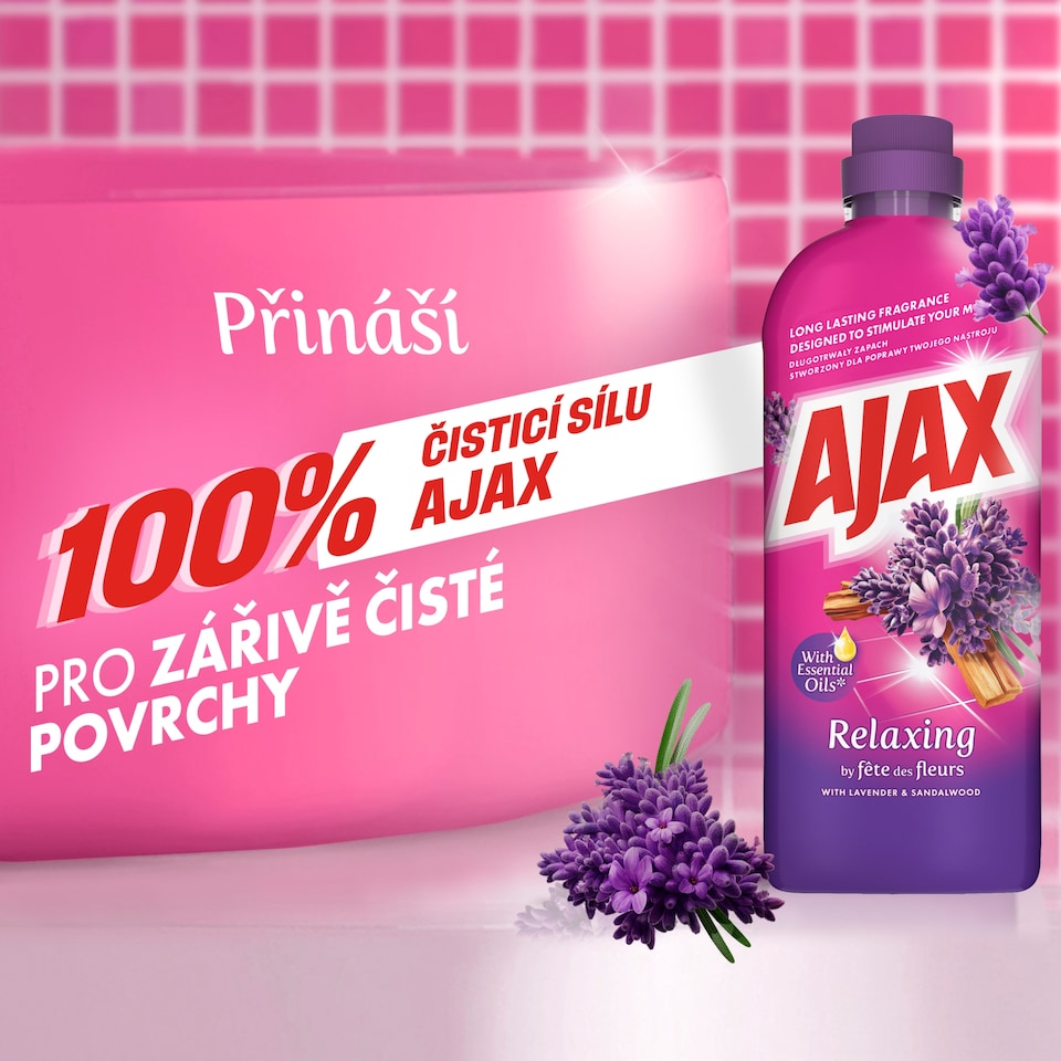 image 1 of Ajax Relaxing FdF Lavender & Sandalwood Multi-Purpose Cleaner 1 L