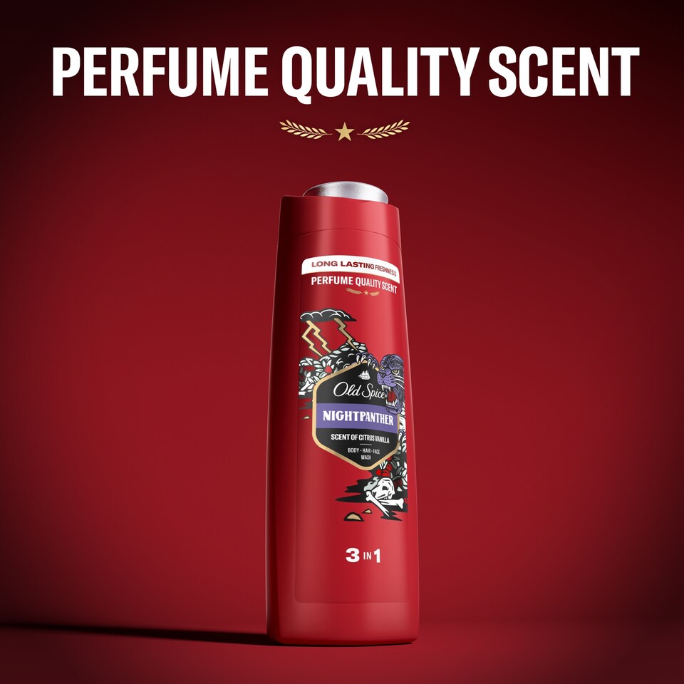 image 1 of Old Spice Night Panther Sprchový Gel A Šampon Pro Muže 400 ml Dlouhotrvající Svěžest