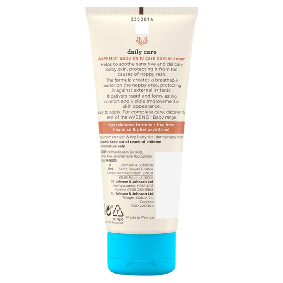 image 1 of Aveeno Baby Barrier Cream 100Ml