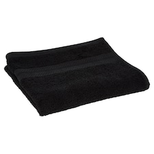 Tesco 100 Cotton Low Twist Hand Towel Black