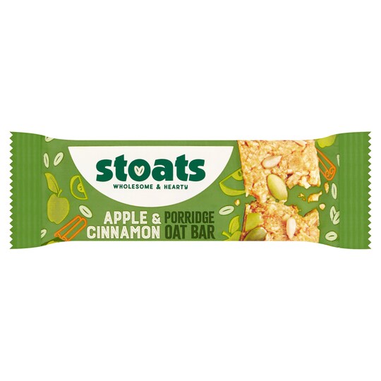 Stoats Apple Cinnamon Porridge Oat Bars 50G Tesco Groceries