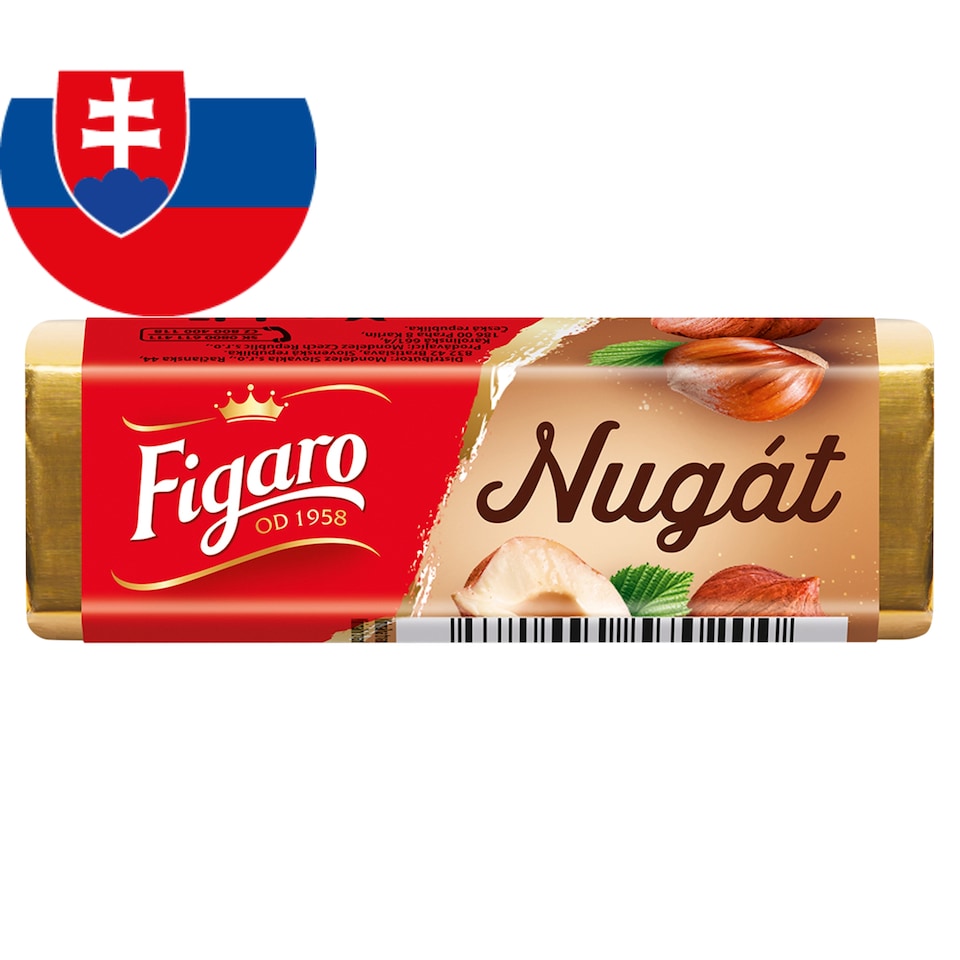 Figaro Nougat Milk Chocolate Filled with Nougat Cream 32 g