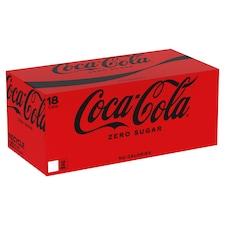 Coca-Cola Zero Sugar Soft Drink 18 x 330ml 