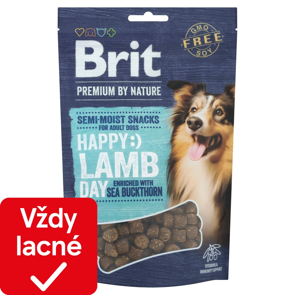 image 1 of Brit Premium by Nature Semi-Moist Dog Snacks Lamb Enriched with Sea Buckthorn 180 g