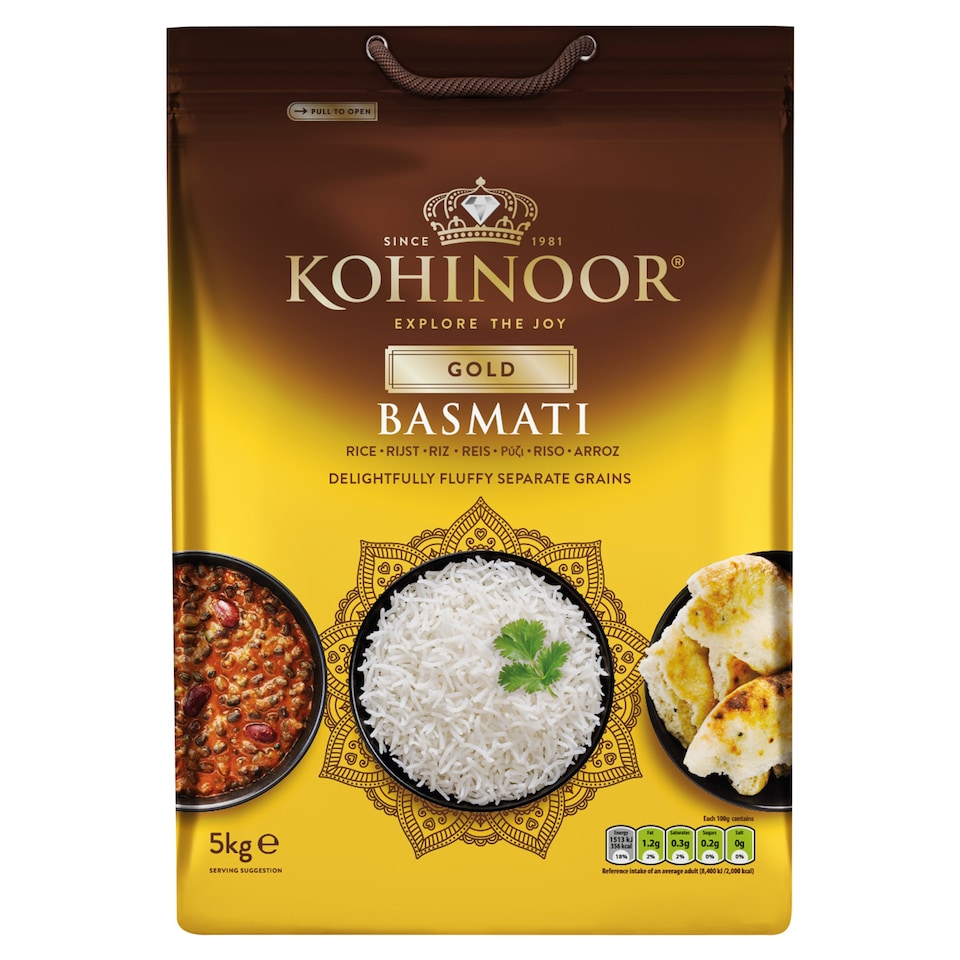 KOHINOOR EXTRA LONG BASMATI RICE 5KG