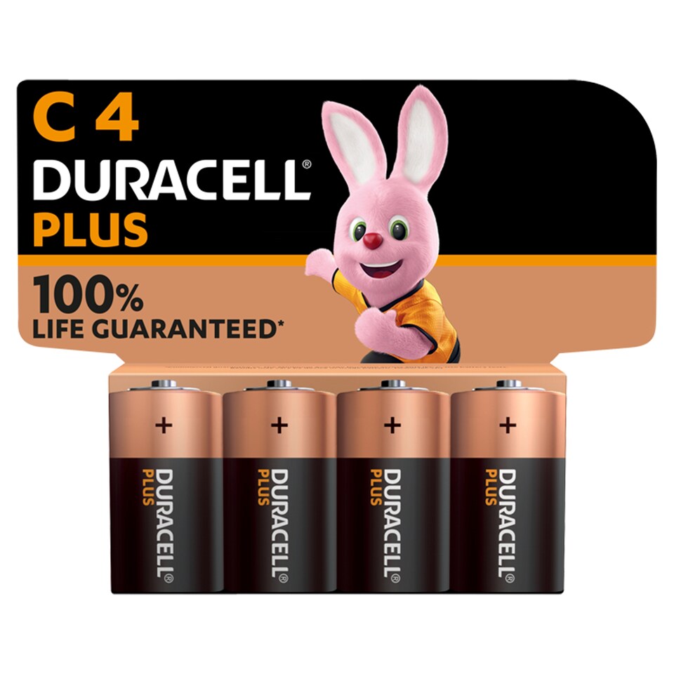 image 1 of Duracell Plus C 4 Pack
