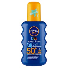 Nivea Sun Protect & Care Detský farebný sprej na opaľovanie OF 50+ 200 ml