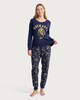 image 1 of Harry Potter Hogwarts Matching Family Christmas Pyjama Set in Navy