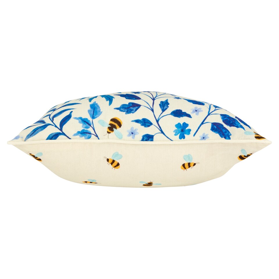 image 1 of Fox & Ivy Floral Bee Cushion