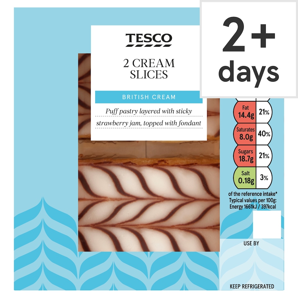 Tesco 2 Cream Slices