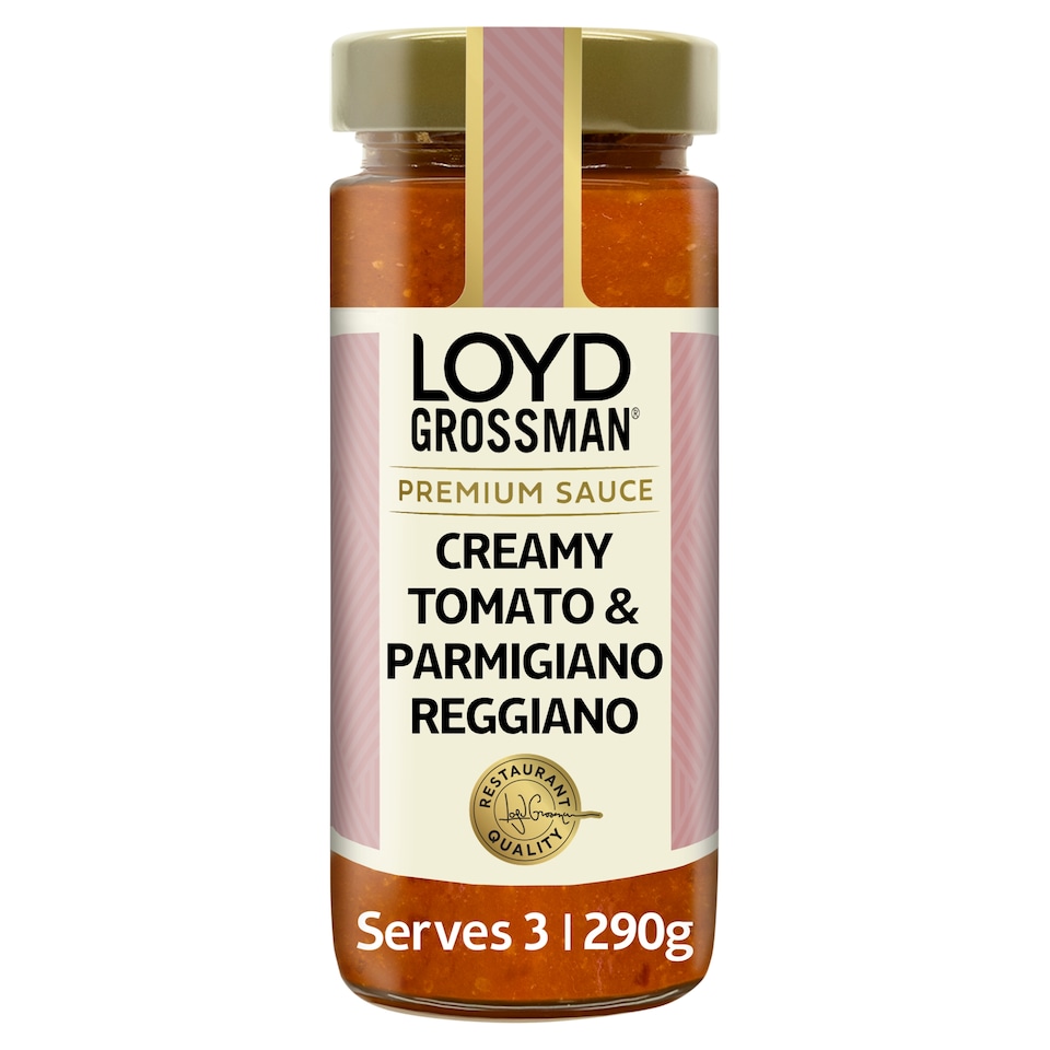 image 1 of Loyd Grossman Creamy Tomato & Parmigiano Reggiano Pasta Sauce 290g