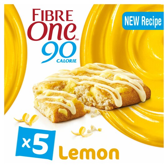 Fibre One Lemon Drizzle Reduced Sugar Squares 5 X 24G