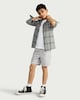 image 1 of F&F Boys Cotton Rich Drawstring Shorts in Grey