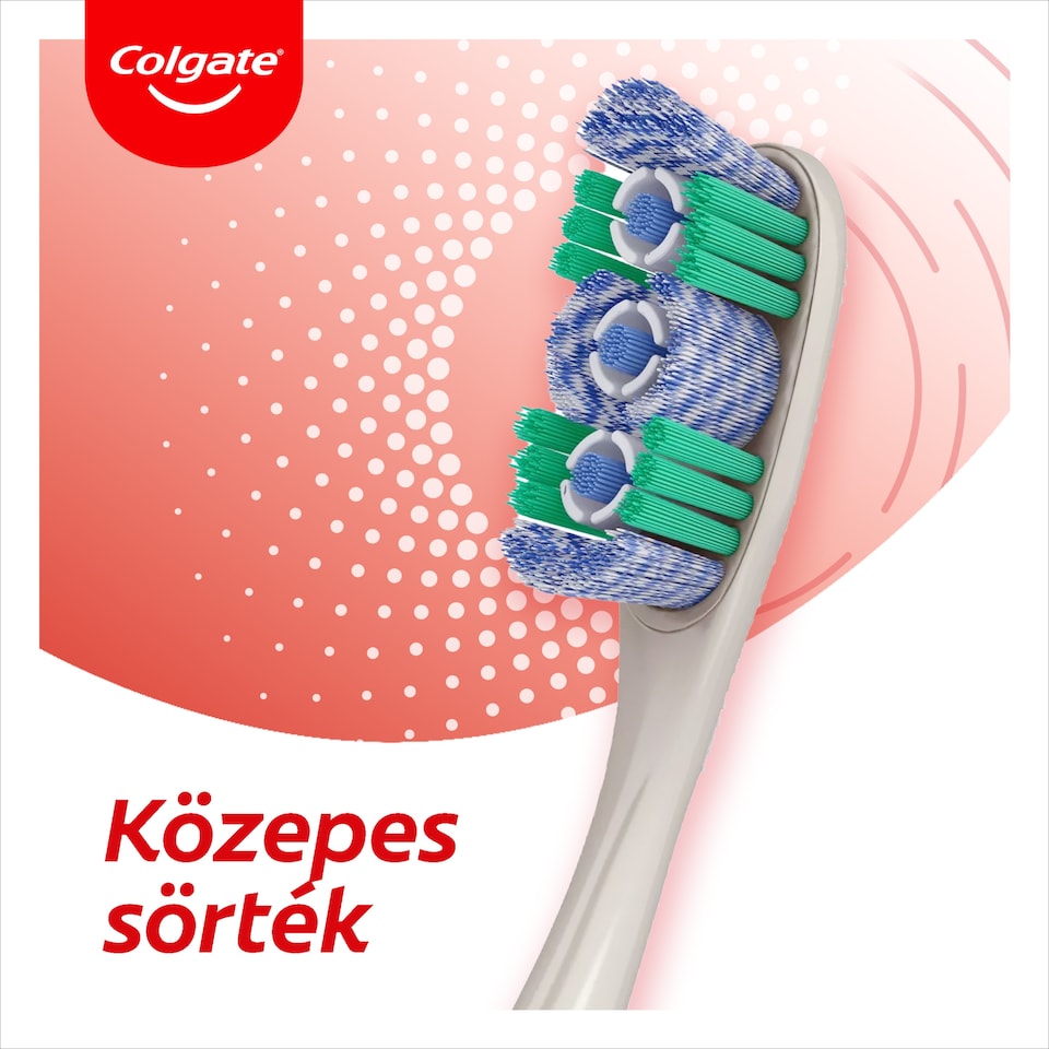 Colgate 360 Max White One Közepes fogkefe 1 db  1. kép