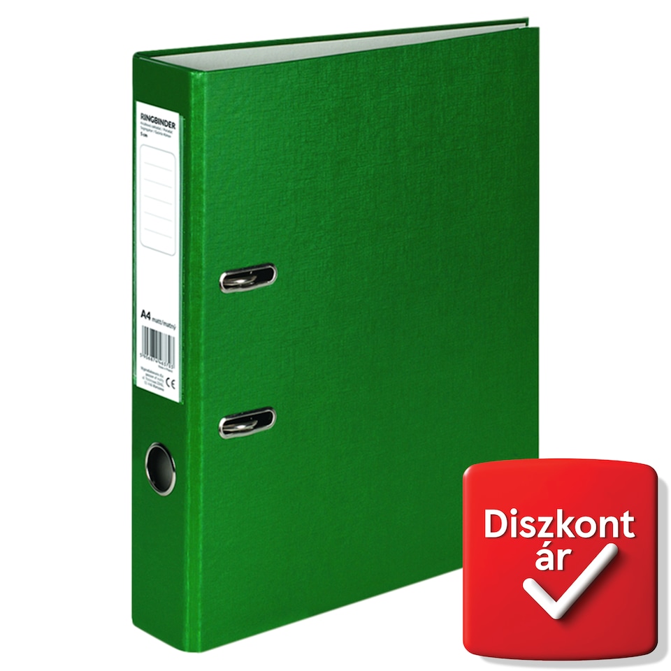 Green Ring Binder A4 Matt 5 cm