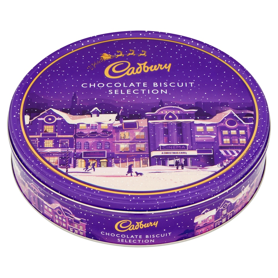 Cadbury Biscuit Selection Christmas Tin 247G