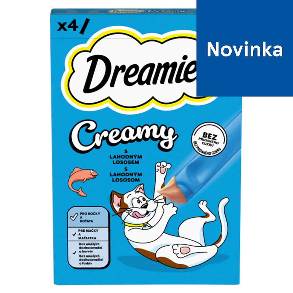 Dreamies Creamy with Delicious Salmon 4 x 10 g (40 g )