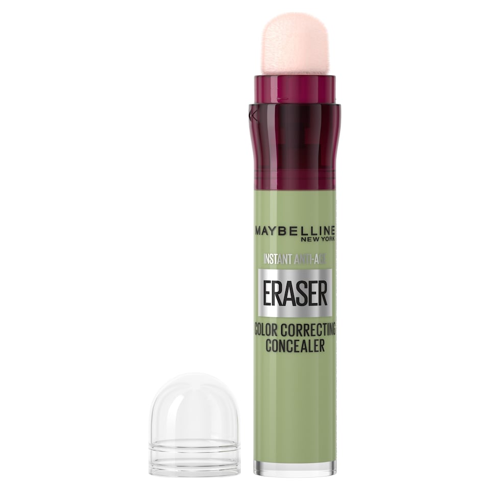 image 1 of Maybelline Instant Anti-Age Eraser Colour Correcting Concealer, Counteracts Redness, 6.8ml