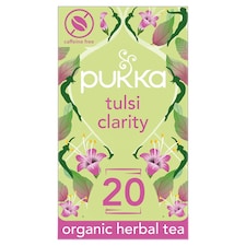 Pukka Organic Tulsi Clarity Herbal Tea 20 Sachets 36G