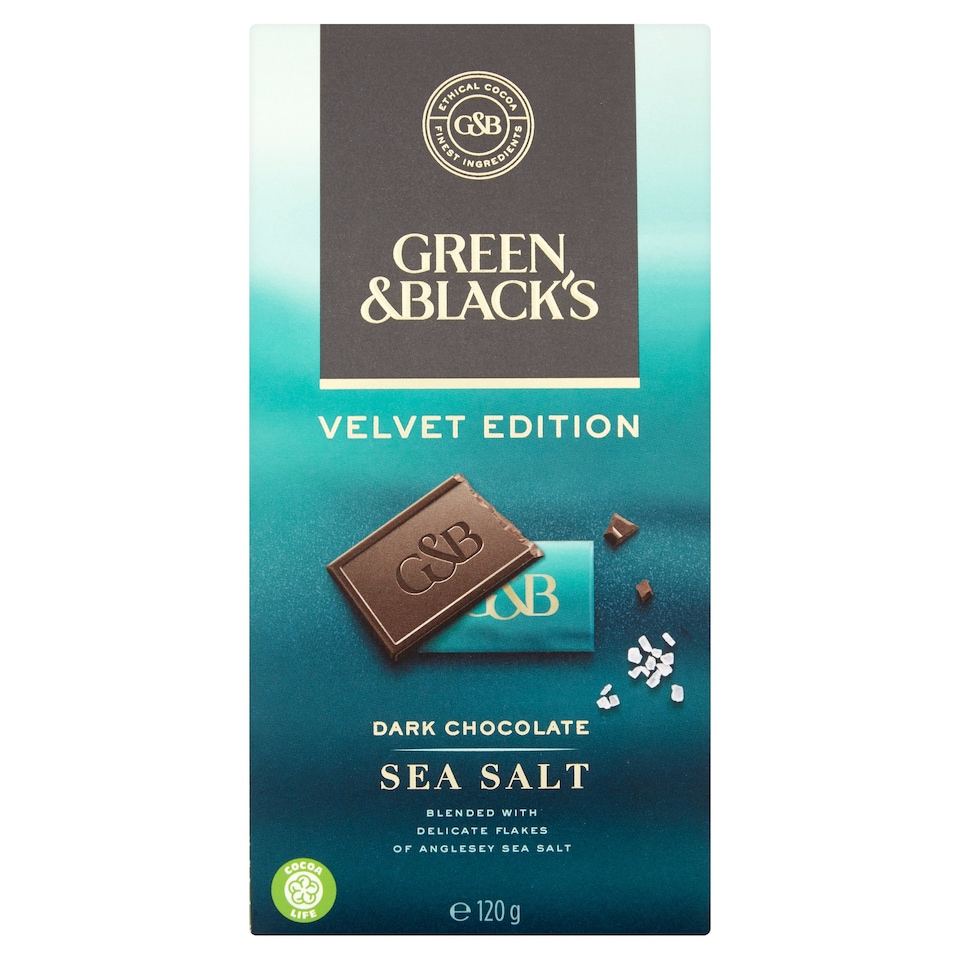 image 1 of Green & Blacks Sea Salt Dark Chocolate 120g