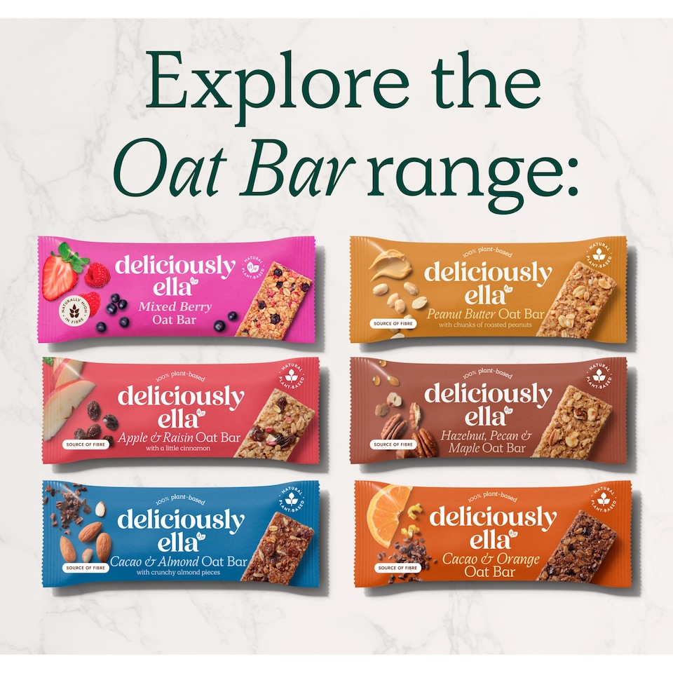 image 1 of Deliciously Ella Oat Bars - Apple, Raisin & Cinnamon 3 Pack 50g