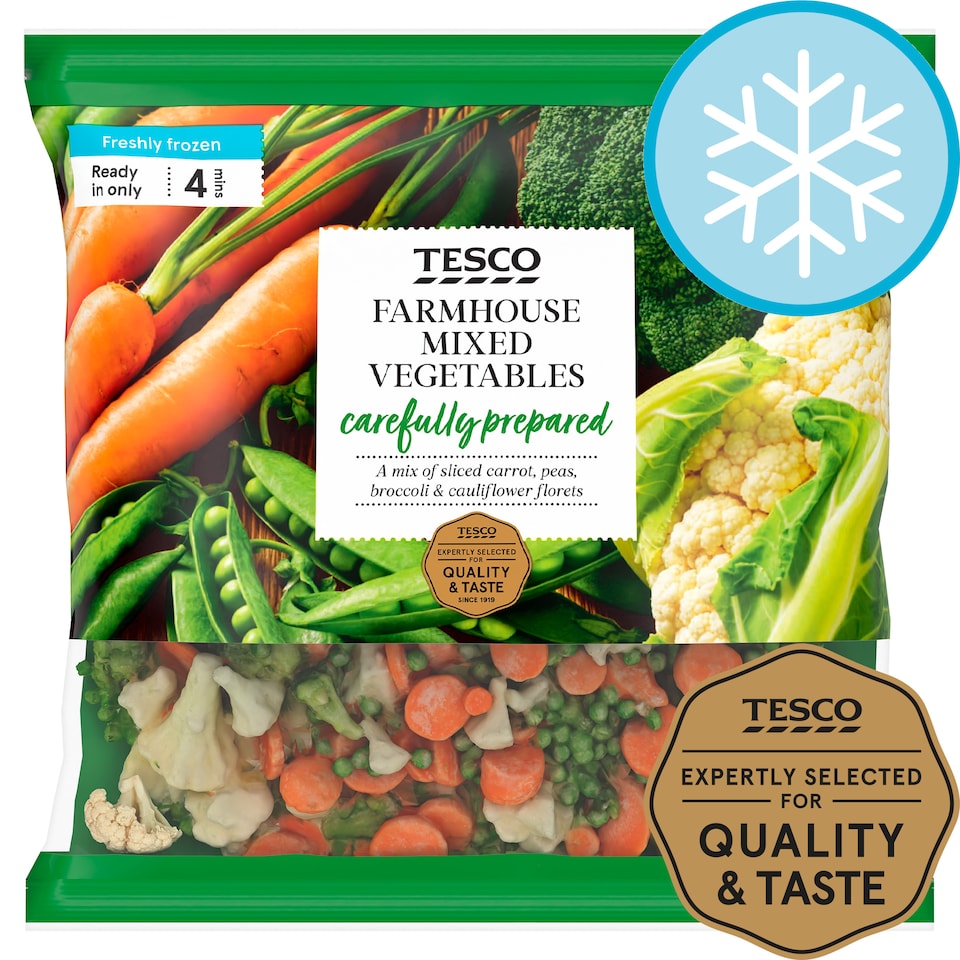 Tesco Farmhouse Mixed Vegetables 1Kg