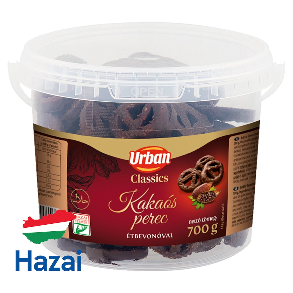 Urban Classics kakaós perec étbevonóval 700 g
