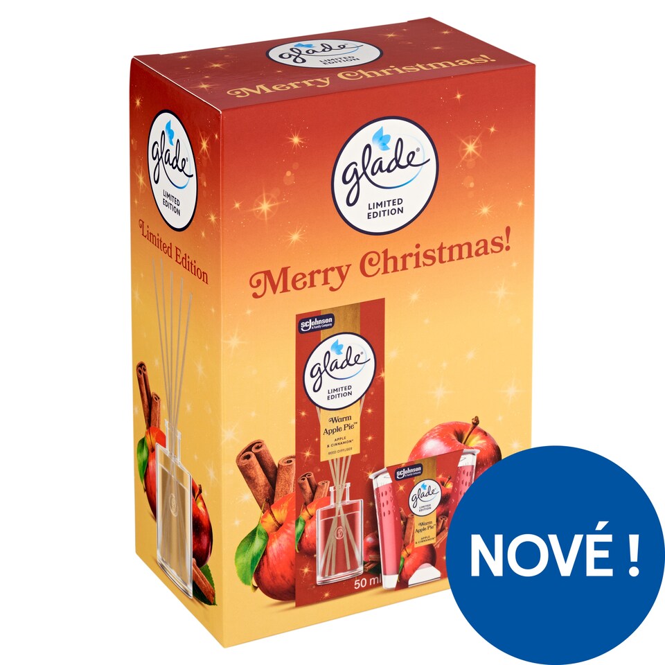 Obrázek 1 pro produkt Glade Warm Apple Pie osvěžovač vzduchu vonné tyčinky a parfémovaná svíčka