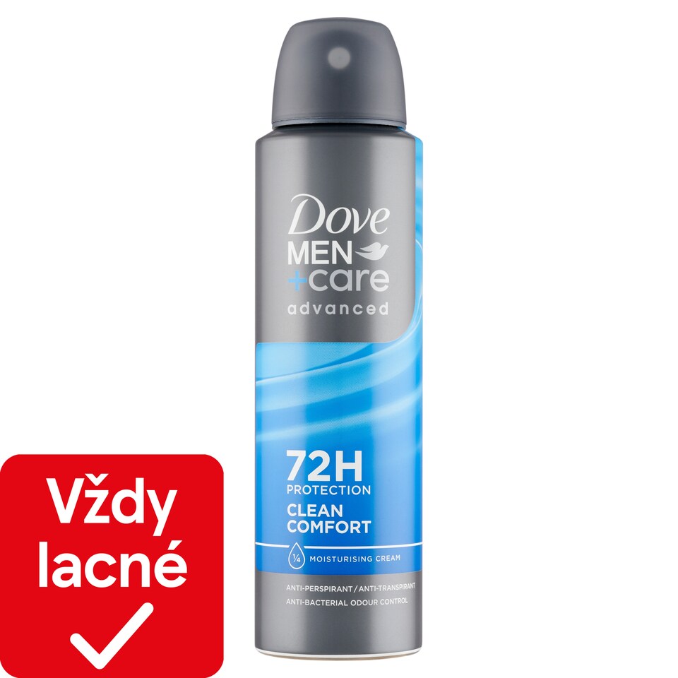 obrázok 1 z Dove Men Advanced Clean Comfort Antiperspirant sprej 150 ml
