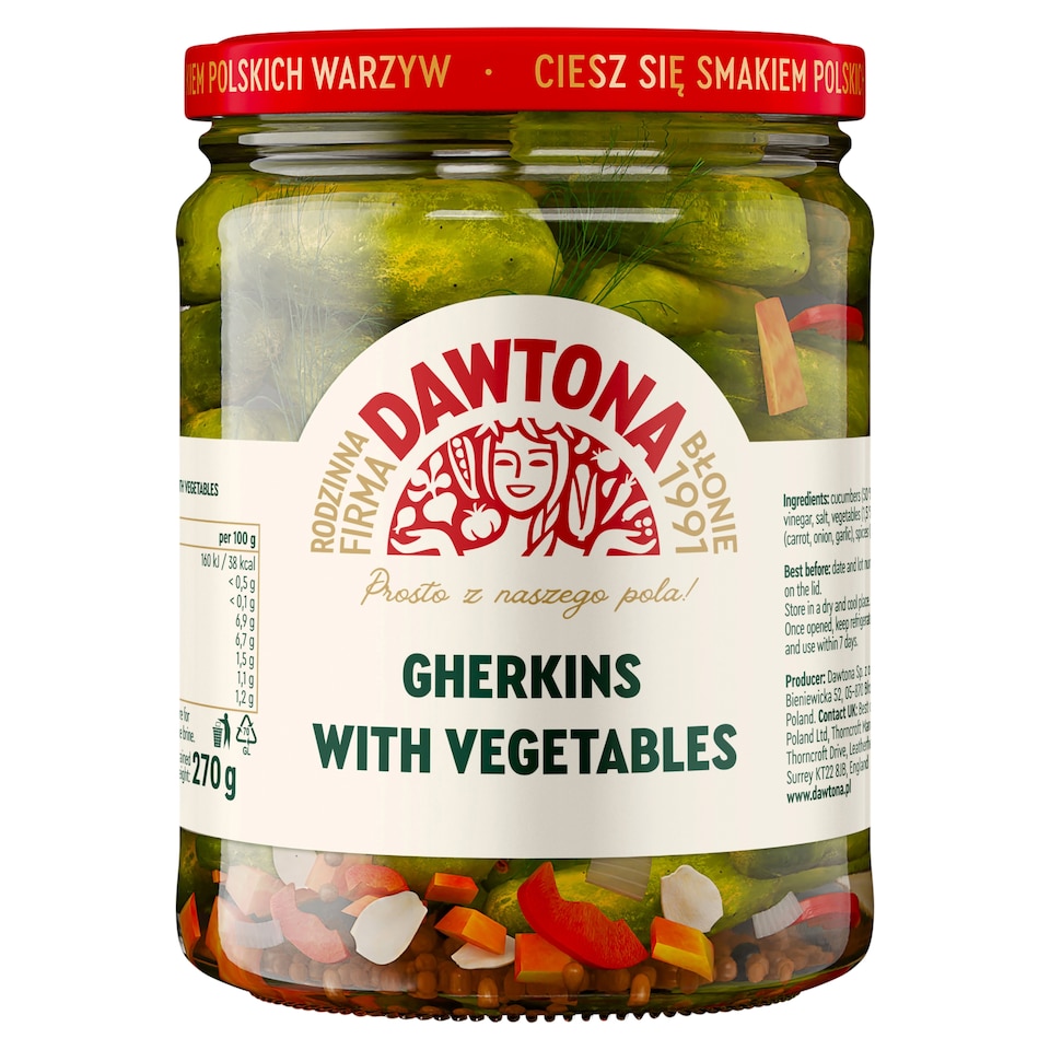 Dawtona Gherkins with Vegetables 520g