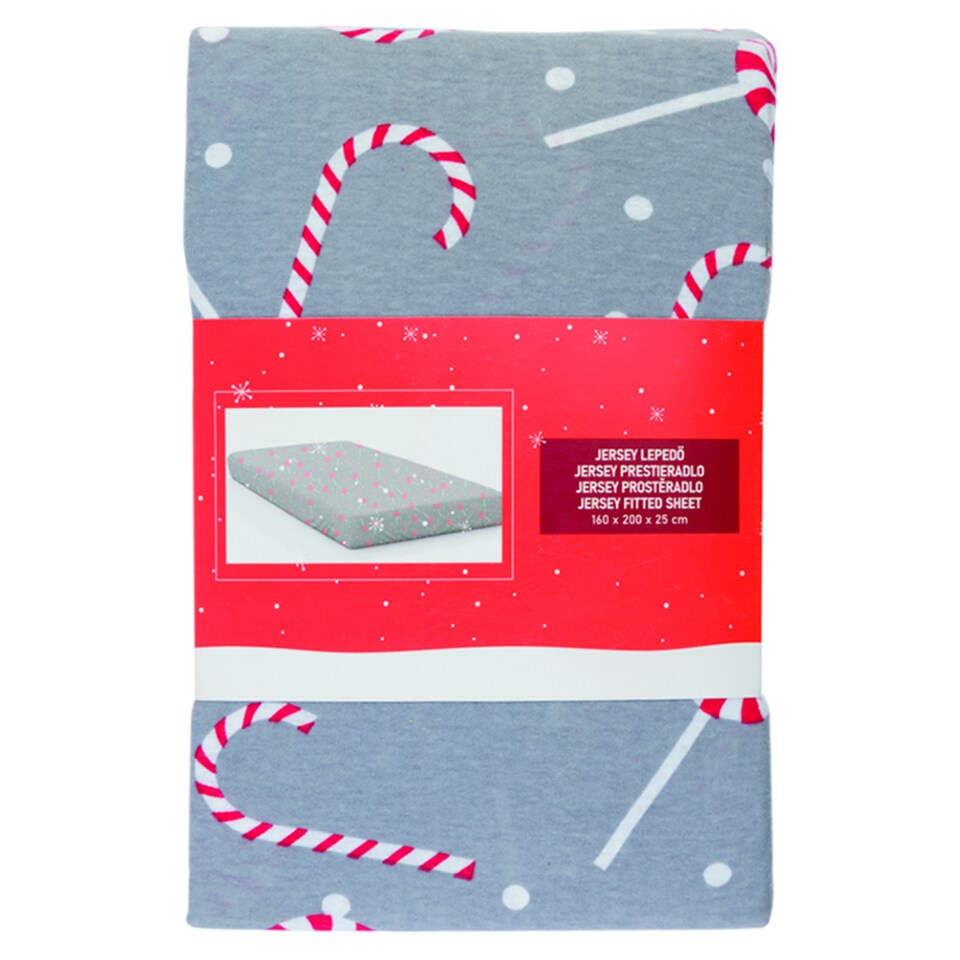 Carbotex Cukorpálcás Jersey Fitted Sheet 90 cm x 200 cm x 25 cm