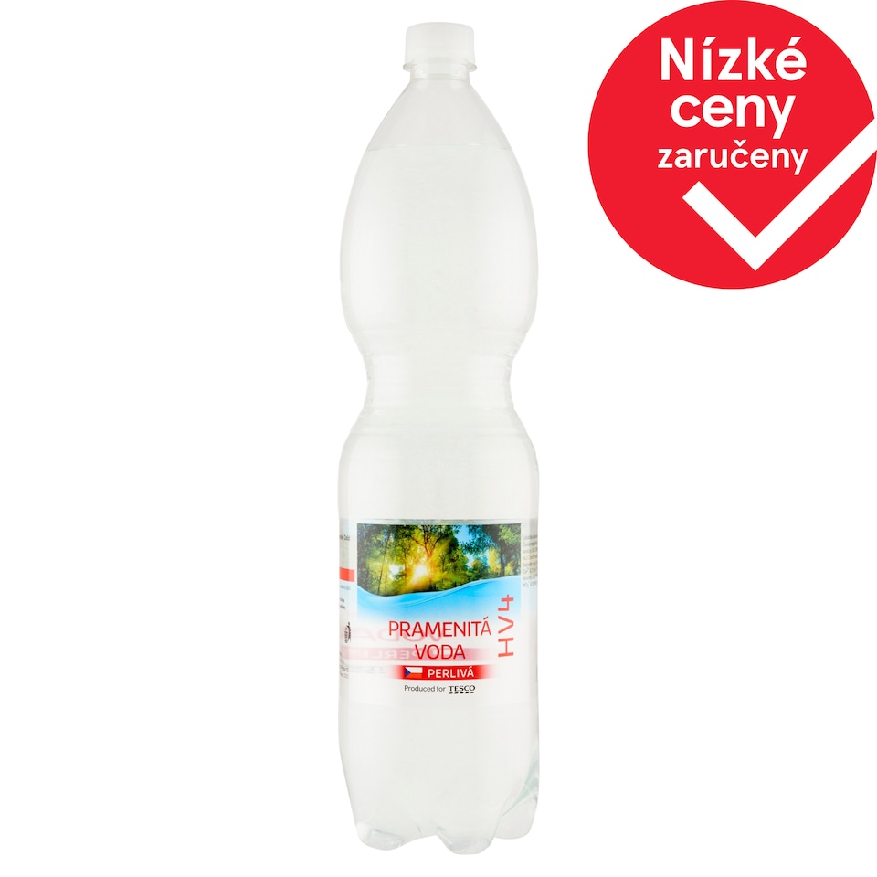 Tesco HV4 pramenitá voda perlivá 1,5l