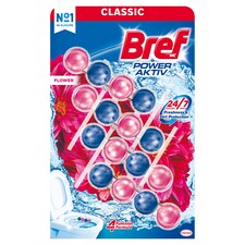 Bref Power Aktiv Flower Solid Toilet Block 4 x 50 g