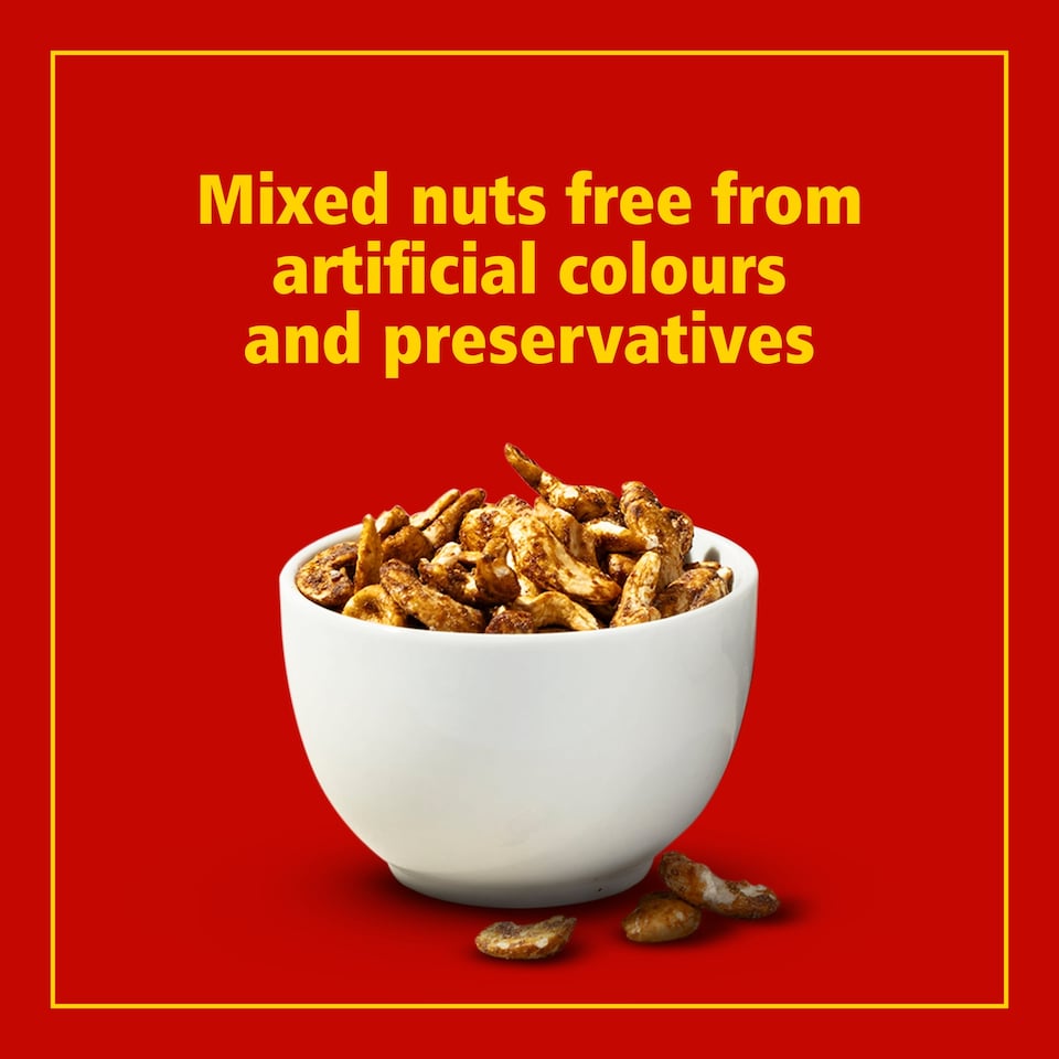 image 1 of Colman's Honey Mustard Peanuts & Cashews 130g
