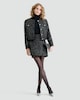 image 2 of F&F Boucle Sequin Embellished Co-ord Mini Skirt in Black