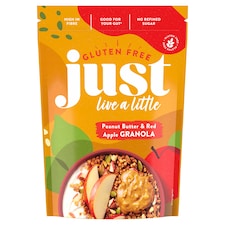 Just Live A Little Gluten Free Granola - Peanut Butter & Red Apple 360g
