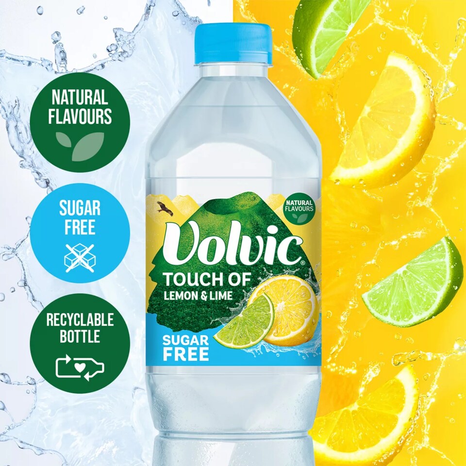 image 1 of Volvic Touch of Fruit Lemon Lime Sugar Free Flavoured Water 1.5L