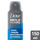 image 1 of Dove Men Cool Fresh Antiperspirant Deodorant Aerosol 150Ml