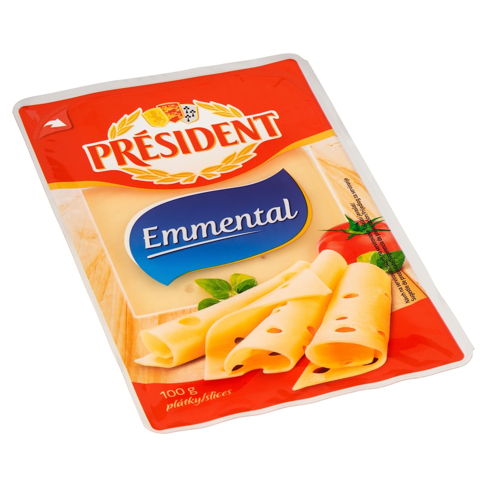 image 1 of Président Emmental Slices 100g