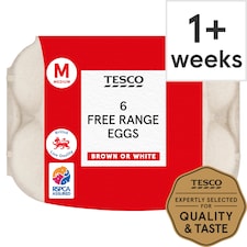 Tesco Welsh Medium Free Range Eggs 6 Pack