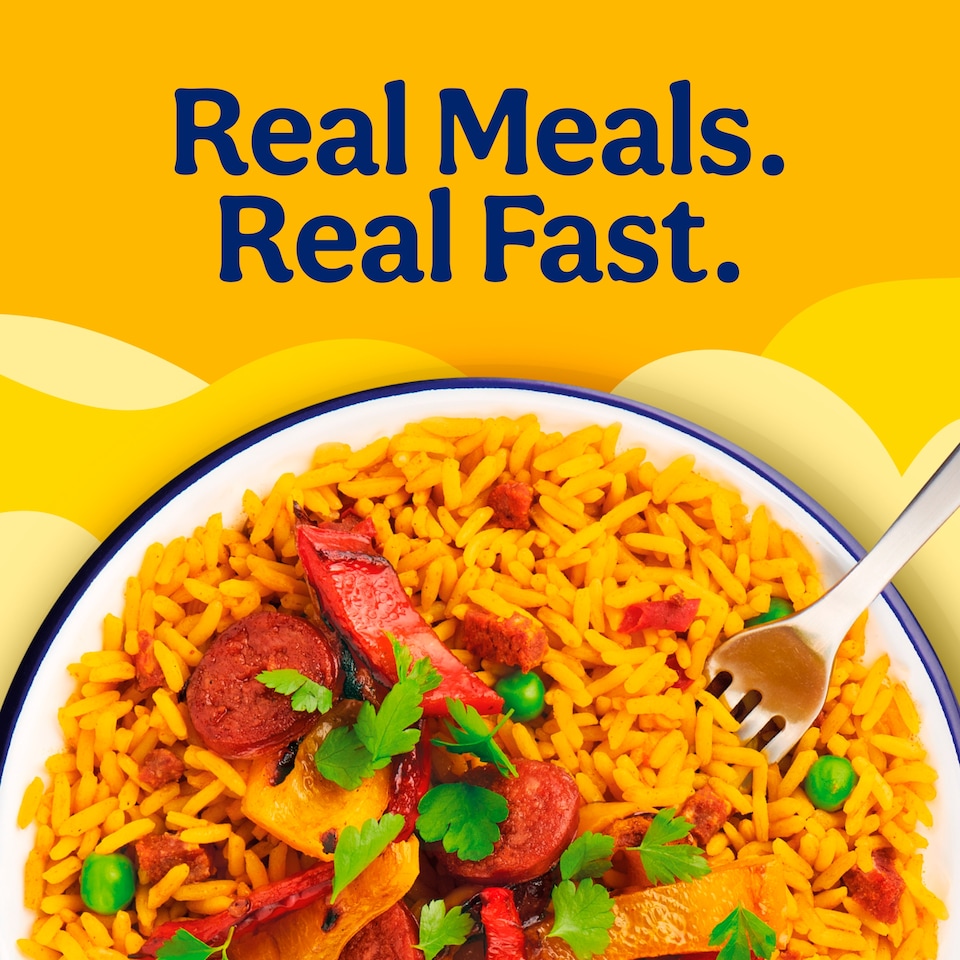 image 1 of Bens Original Favourites Paella Chorizo and Vegetable Microwave Rice Instant Meal 250g