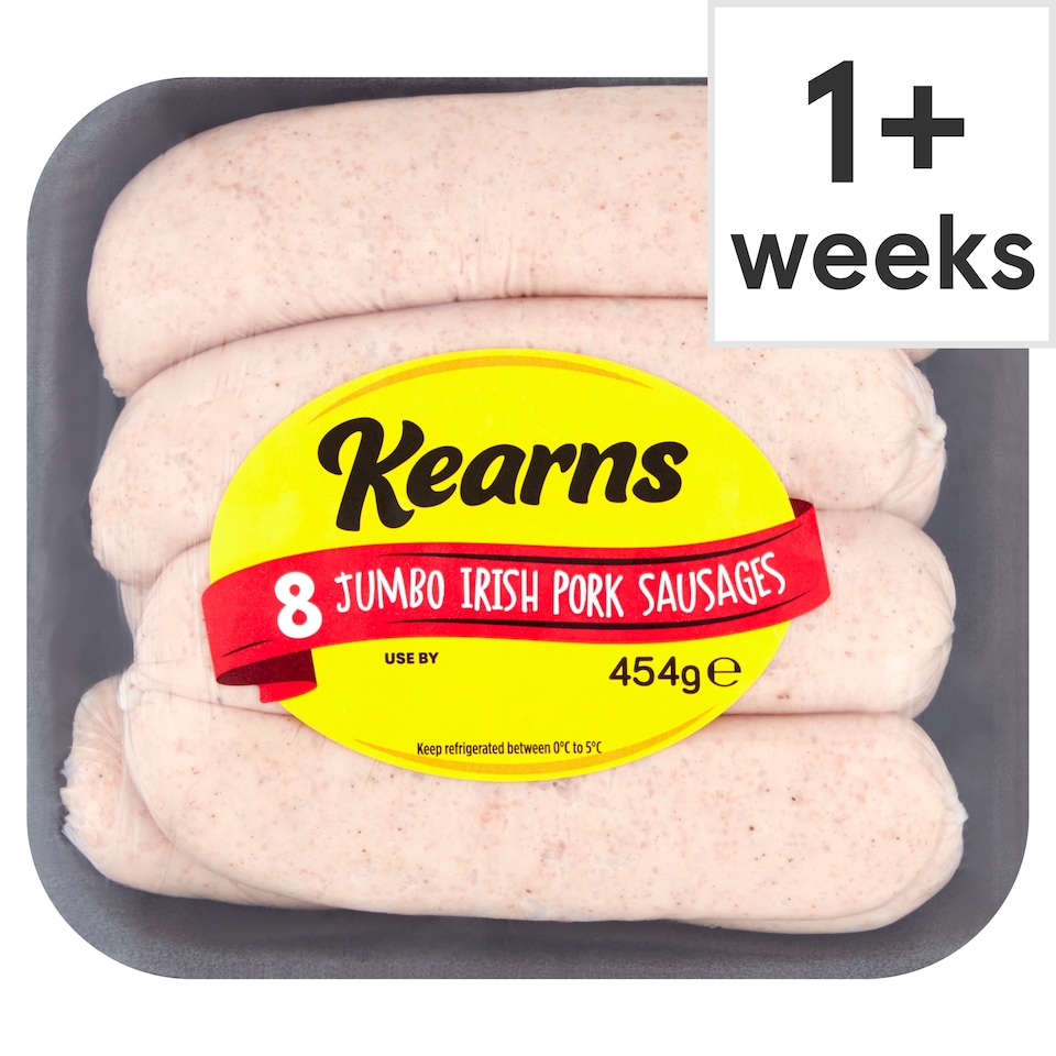 Kearns Jumbo 8'S Sausages 454G
