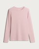 image 4 of F&F Cotton Rich Crew Neck Long Sleeved Top in Pink